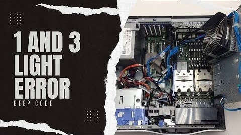 Dell precision T5400 Beep Before Off 1and 3 Light Error Fix #Dell #T5400 #Error #info