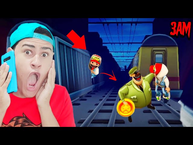 JOGUEI O SUBWAY SURFERS DE TERROR (TOMEI MUITO SUSTO) 