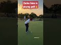 Carlos Sainz is playing golf!