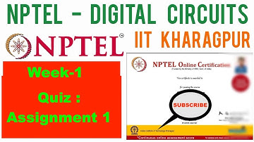 NPTEL » Digital Circuits | Quiz : Week 1: Assignment 1 Solution | 2021