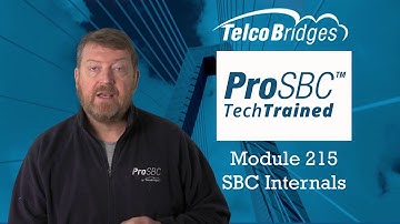 ProSBC TechTraining - Module 215 - SBC Internals and DDOS attacks