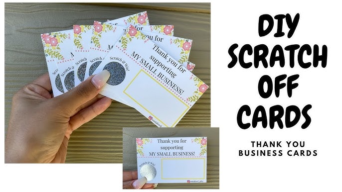 Scratch Off Labels Stickers, Designed to Create Your Own Scratch-Off Cards, Raffles, Promotions, Wedding, Fun, Games etc. (1 Round - Silver, 1000)