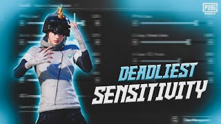 BEST DEADLIEST SENSITIVITY FOR 🔱PUBG/BGMI 2024 +SENSITIVITY CODE NEW UPDATE 3.1🔱❤️