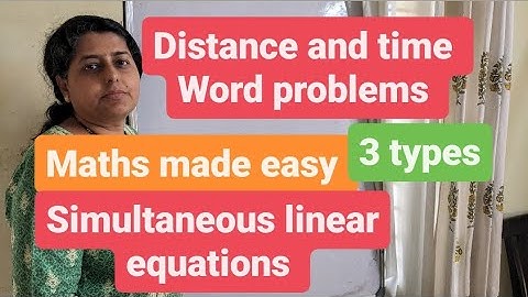 Time and distance type problem from simultaneous equation || places A and B are 100 km apart on a