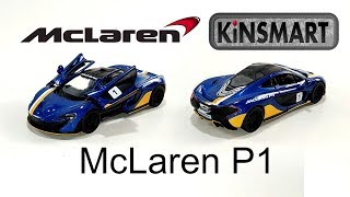 Kinsmart mclaren p1 with printing diecast unboxing car toy scale 1/36
(blue metallic) one of my collection. - bran...