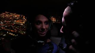Romantic Night Flight Over Downtown Dallas