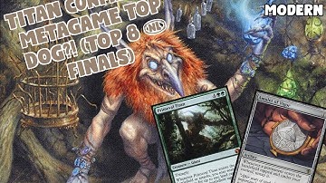Titan CONFIRMED Metagame Top Dog?! (Top 8 & Finals) | Amulet Titan | Modern Challenge | MTGO