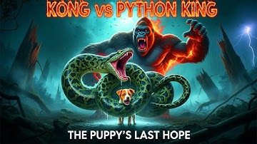 Kong Saves Puppy From the Python King