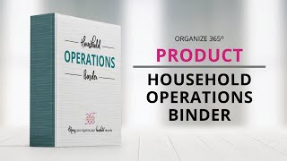 How to organize household papers part 1 | Household Operations Binder | Organize 365 | Lisa Woodruff