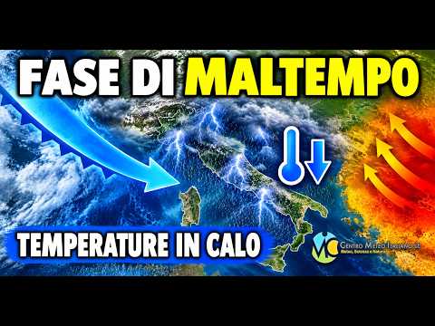Video METEO - maltempo in arrivo nei prossimi giorni, temperature in calo