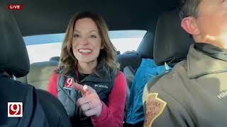 Lisa Monahan Rides with OHP to a Semi Rollover Accident