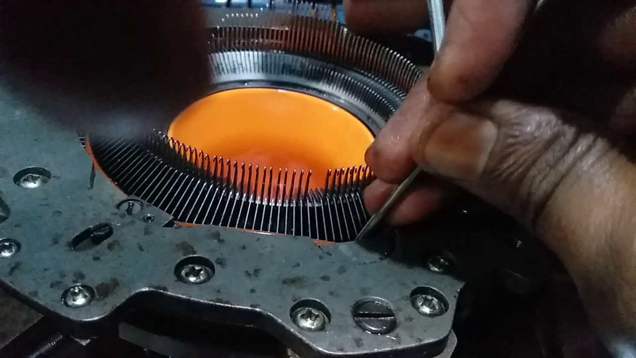 How to change Needle Sinker in Socks Knitting Machine? YouTube