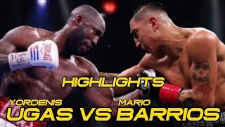 Yordenis Ugas vs Mario Barrios Highlights \/ Interim WBC Welterweight Title