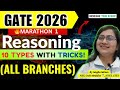 General Aptitude Reasoning: All Branches | GATE 2026 |10 Types & Tricks + PYQs | #gate2026 #aptitude