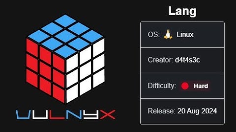 Lang Walkthrough - Vulnyx