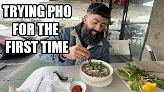 Indian Friend Tries Pho For The First Time! Pho Papa vs Pho Hanoi