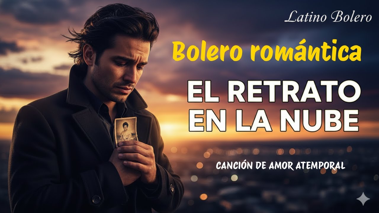 EL RETRATO EN LA NUBE | Bolero Romántico Español (Letra) | Latino Bolero
