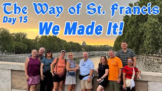 The Way of St. Francis: Episode 30 – Greccio to Rome Finale - Are We There Yet?
Episode 394:
ℹ️ Our final steps to Rome… and somehow Michelle is already over Brian.
“Are we there yet?” becomes the question of the day as we take on our last miles with this incredible group of 9 pilgrims—from Greccio all the way to the Eternal City.
Do we actually know the way to Rome?
Is there a hidden Easter egg hinting at what’s next?
And most importantly… is there gelato?
We walk in from Monte Sacro, soak in every step, and then suddenly—it all hits.
St. Peter’s Square. Bernini’s arms. The finish line we’ve been walking toward.
Testimoniums in hand.
Glasses raised.
One unforgettable journey, completed together.
Come walk the final stretch with us.
#italy #Pilgrimage #italytravel #SlowTravel #camino #grouptravel
📍 STATS FOR THIS STAGE:
📍 Route: Monte Sacro to Rome
🥾 Distance: 15.6 km (9.7 miles)
📈 Elevation Gain: 83 m (272 ft)
📉 Descent: 86 m (282 ft)
🥾 ABOUT THE VIA DI FRANCESCO:
We’re walking the Way of St. Francis from Assisi to Rome—one step, one story, and occasionally one questionable decision at a time.
🎥 WATCH THE FULL SERIES:
https://www.youtube.com/playlist?list=PLG HvVXwJoUo2PklPagA0zBlX0VY1kXX
👍 If you enjoyed this video, make sure to like, subscribe, and follow along for the rest of the pilgrimage.
🔗 GEAR + RESOURCES:
Packing Blog: https://cruisinwiththecolemans.com/what-do-i-bring-on-pilgrimage/
Guidebooks and Apps we are using:
Cicerone Press Sandy Brown Guide: https://amzn.to/4kZXgjp or 15% off the Via di Francesco guidebook on
cicerone.co.uk by using code: CRUISIN15
Gaia GPS: https://apps.apple.com/us/app/gaia-gps-mobile-trail-maps/id1201979492
Map My Walk Fitness Tracker: https://apps.apple.com/us/app/map-my-walk-walking-tracker/id307861492
Subscribe for more pilgrimage stories, spiritual journeys, and Italy travel adventures from our continuing Via di Francesco travels.
🥾 Our favorite hiking gear: https://www.amazon.com/shop/cruisinwiththecolemans
🛒 Check out our Amazon Affiliate Storefront at: https://www.amazon.com/shop/cruisinwiththecolemans
All the products listed on our storefront are items we use and love!
🎵All other music is from EpidemicSound. Tiny Trot - Speedy The Spider; Heartbeats (Instrumental Version) - In Situ tch;
🎶 Subscribe to Epidemic Sound to get great music for your channel!
https://www.epidemicsound.com/referral/lfwrab/
📸 All photos and videos are taken on an iPhone 15 Pro Max, 16 Pro Max, or GoPro Hero 12 Black with Mic Mod and Hollyland Lark M2 microphones.
©️2026 Cruisin’ With The Colemans, All Rights Reserved
*This channel is for entertainment purposes only. We are not experts and are not making recommendations. We share our opinions and what works for us, but you should do your own research and make your own decisions.
*We are a participant in the Amazon Services LLC Associates Program, an affiliate advertising program designed to provide a means for us to earn fees by linking to Amazon.com and affiliated sites. The Way of St. Francis: Episode 30 – Greccio to Rome Finale - Are We There Yet?