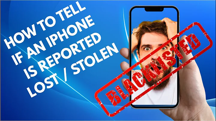 How to check if an iPhone IMEI is clean or reported lost or stolen #blacklist