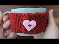 Cardboard Loom Woven Mug Cozy ❤️