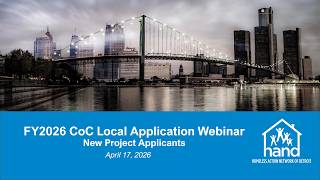 FY2026 CoC Local Application Webinar