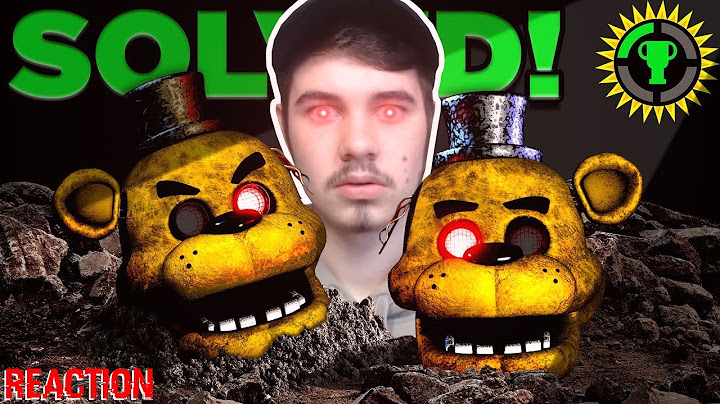 JonnyBlox Reacts to 'Game Theory: FNAF, We Solved Golden Freddy! (Five Nights At Freddy's)'
