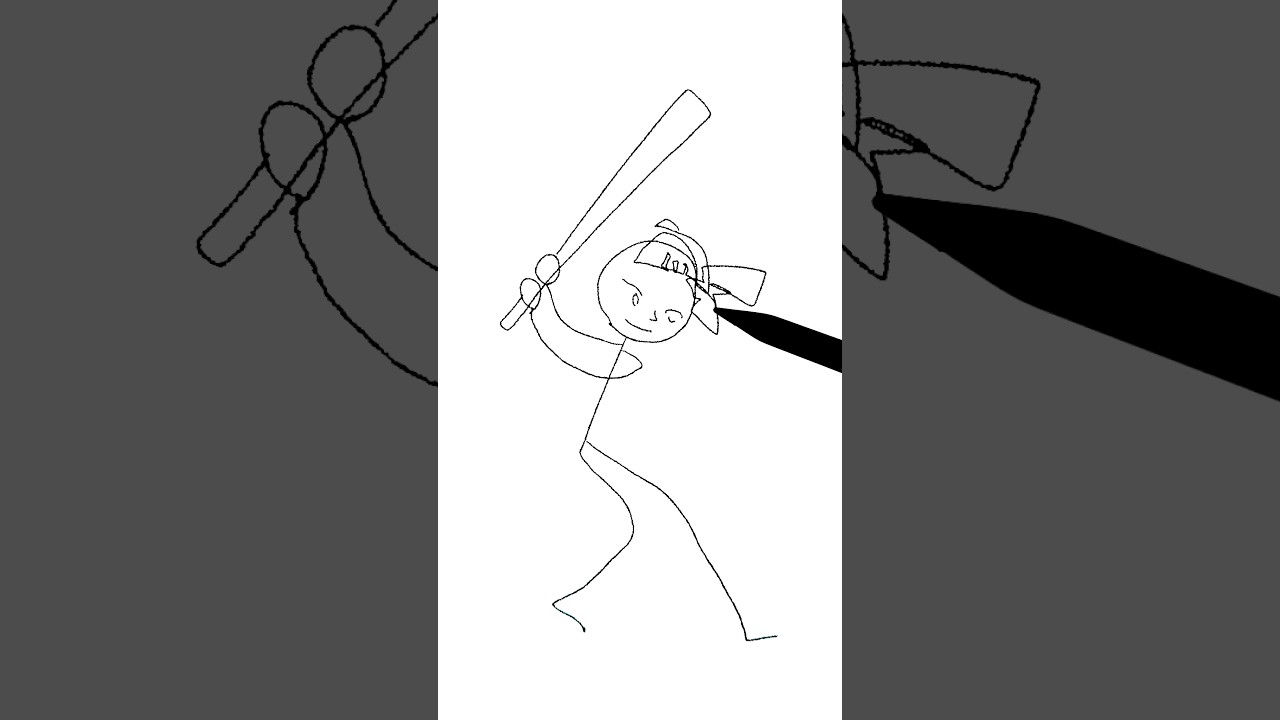 棒人間から重音テトを描いてみた！