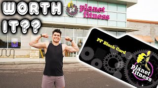 IS THE BLACK CARD WORTH IT AT PLANET FITNESS??? (BLACK CARD WALKTHROUGH!) image