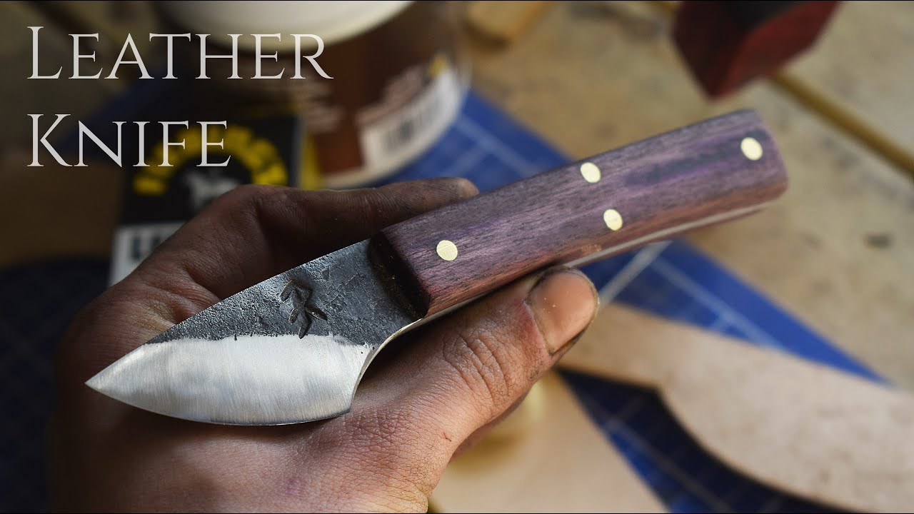 Knife making & Leatherwork a knife for leatherworking YouTube
