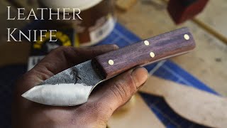 Knife making & Leatherwork - Forging a knife for leatherworking