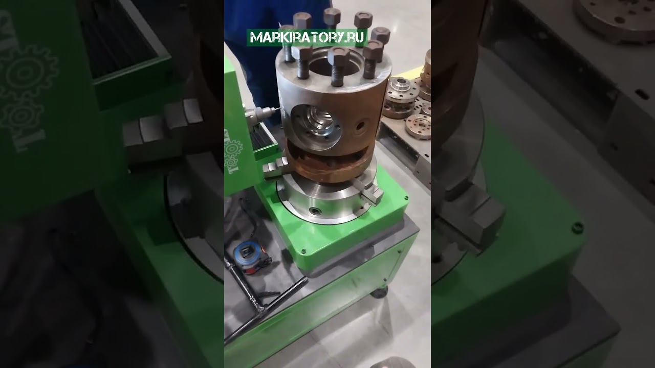 Маркиратор для больших тяжелых цилиндрических изделий