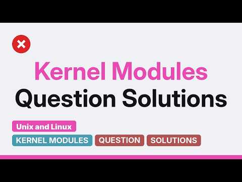 Unix & Linux: From Python script to Kernel Module