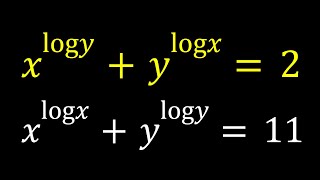 Solving A Nice Logarithmic System