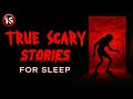 6 HOURS of TRUE Scary Stories for Sleep | Gentle Rain Sounds | Black Screen | Vol. 1