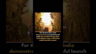 Missile Using Rail Based Mobile Launcher System #currentevents #currentnews #currentaffairs2025