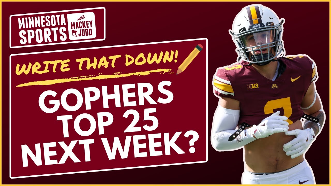 Minnesota Gopher Football predictions Top 25 by next week? YouTube