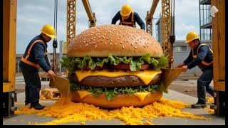 burger constraction#fast food builders#cak constraction# pixversa ai#how to generet free veo3ai vdio
