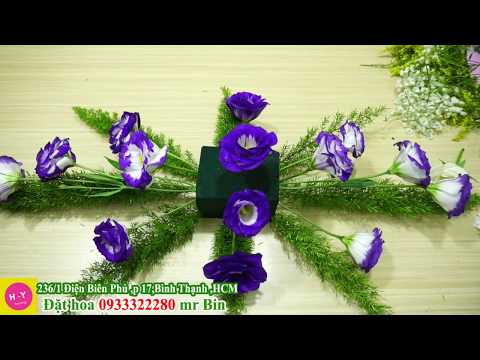 Video Cách cắm bình hoa Cát Tường để bàn siêu dễ thương đẹp - youtube