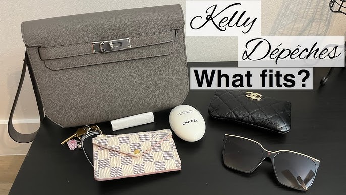 Hermes Black Depeches Kelly 25 Pouch – The Closet