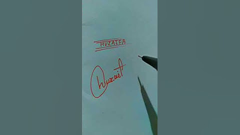 Huzaifa name writing short video #ytshorts #sortvideo #shortsfeed #writing