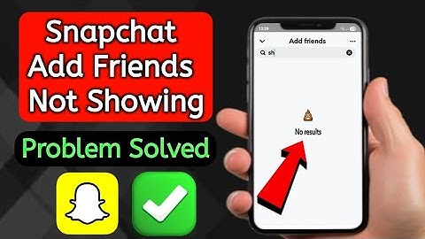 Fix⚠️!Snapchat add friends not showing problem today | Snapchat friends name not showing