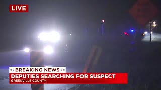 Deputies search for possibly armed and dangerous suspect in Greenville Co.