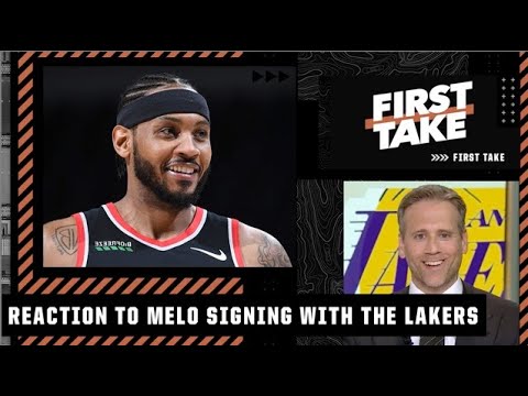 First Take reacts to Carmelo Anthony signing a one-year deal with the Lakers