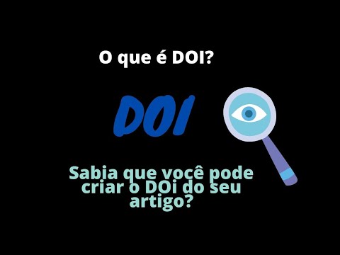 DOI: O que é DOI? Sabia que você pode criar um DOI para o artigo que não está indexado no Crossref?