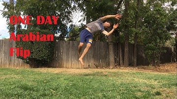 Arabian/Back 180 Front Flip Progression (1 Day)