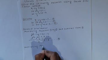 Gauss elimination class 12 NEB