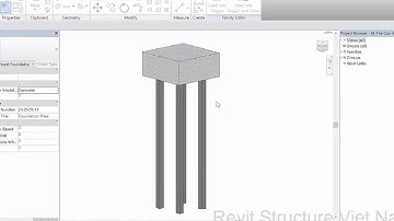 [Revit Structure Viet Nam] Bài 20: Xây dựng family cọc vuông