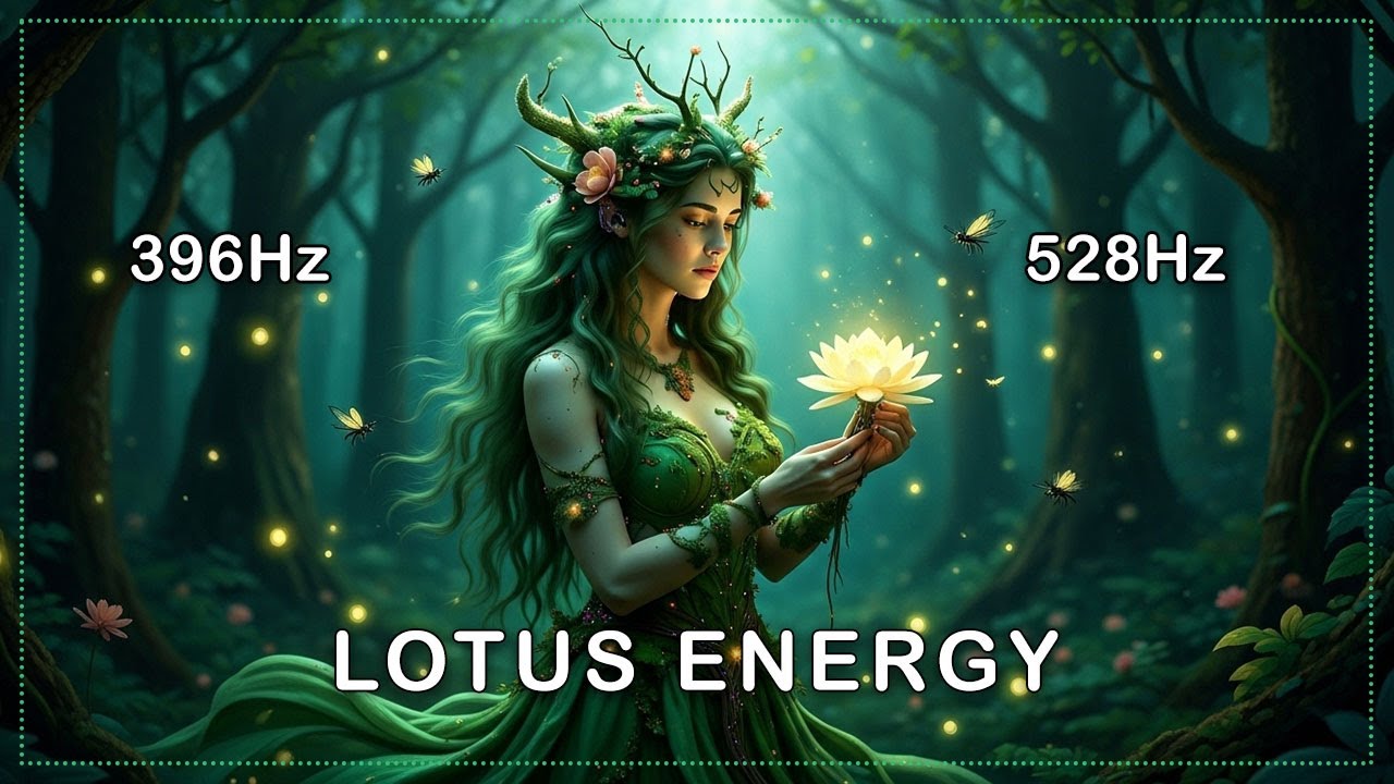 Meditate with Lotus Energy🌸369Hz+528Hz | Deep Healing Sounds to Calm Your Soul & Mind