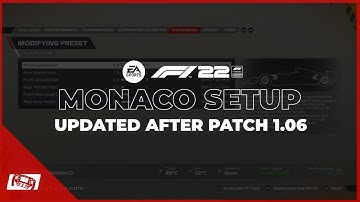 F1 22 Updated Monaco Setup - Patch 1.06