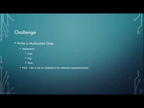 C# Challenge: Implement Stack
